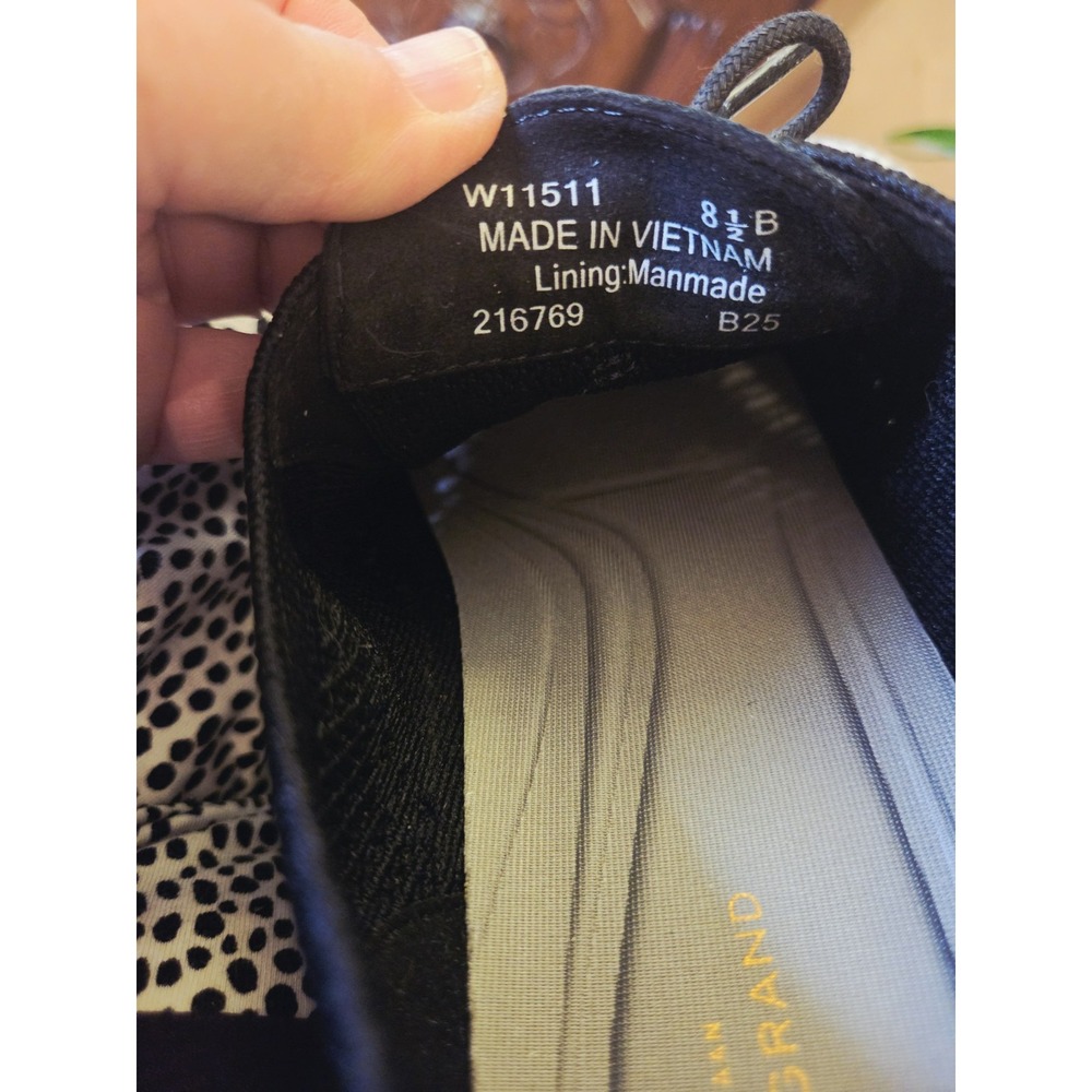 Cole Haan Wms 2 ZEROGRAND Stitchlite Black Knit/White Sz 8.5B W11511 NEW! $160 - Picture 12 of 14